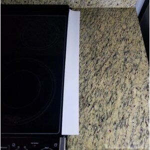 Set of 2 White Silicone Flexible Appliance Gap Fillers/Counter Gap Covers